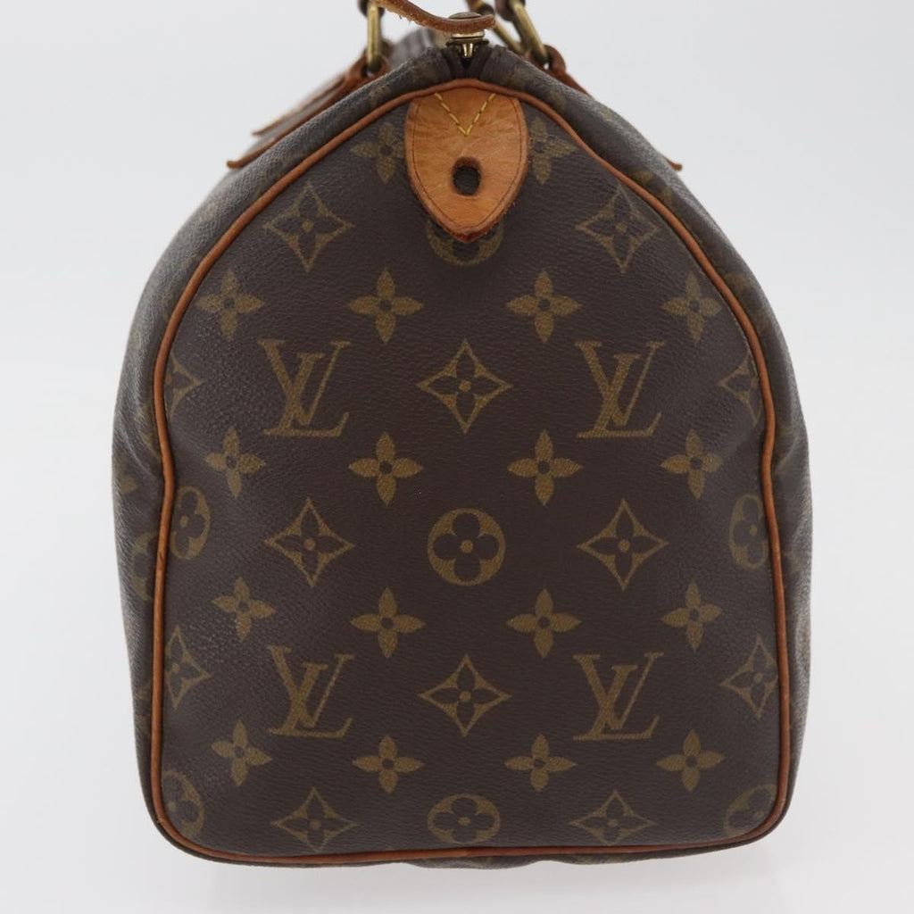 Louis Vuitton Speedy Handbag Monogram Canvas Brown Canvas Handbag ( )