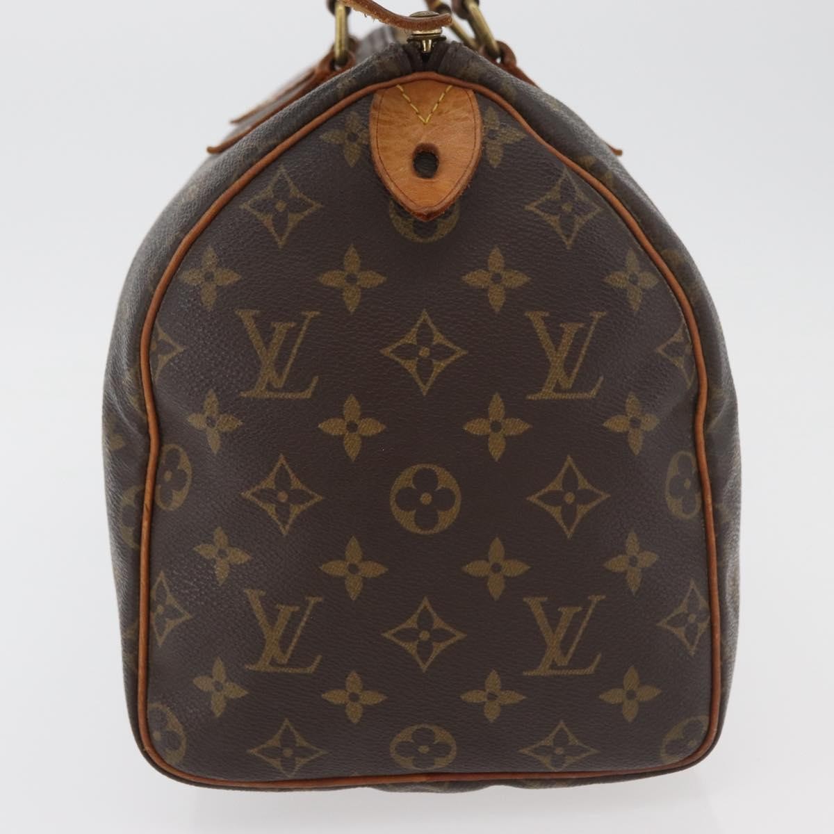 Louis Vuitton Speedy Handbag Monogram Canvas Brown Canvas Handbag ( )