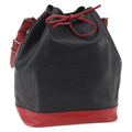 Louis Vuitton Bicolor Noe Handbag Epi Leather Black Leather Bag (Authentic  )