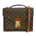 Louis Vuitton Monceau Handbag Monogram Canvas Brown Canvas Handbag ( )
