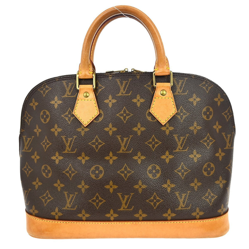Louis Vuitton Alma Handbag Monogram Canvas Brown Canvas Handbag ( )