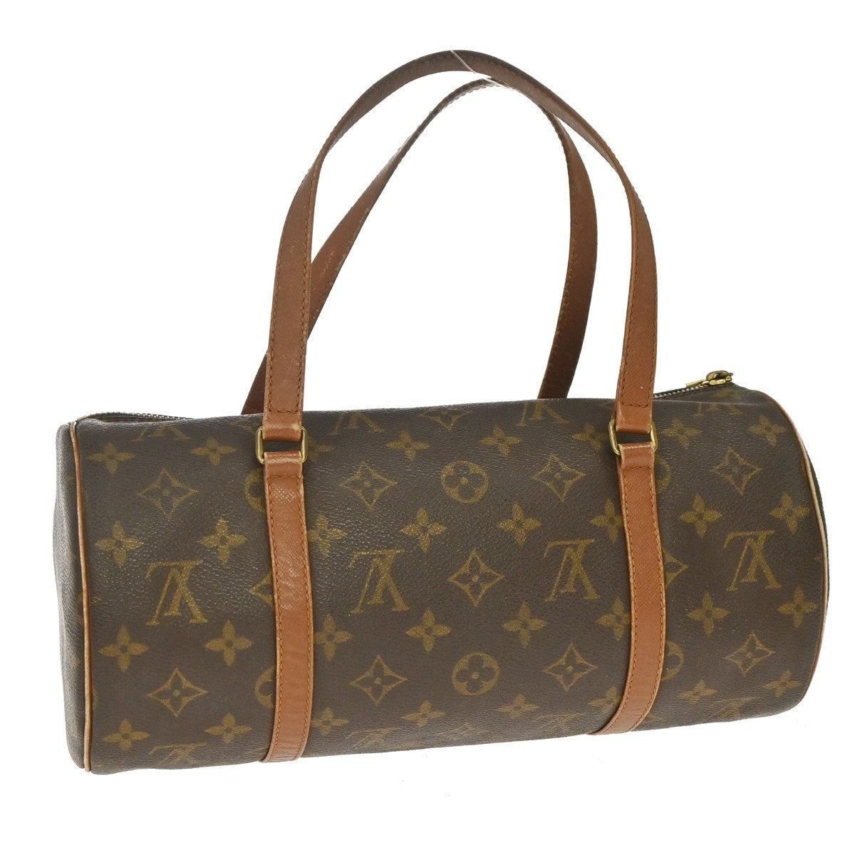 Louis Vuitton Papillon Handbag Monogram Canvas Brown Canvas Handbag ( )