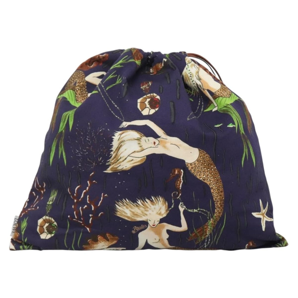 Loewe Paula Drawstring Pouch Printed Canvas Multicolour Canvas Handbag (Authentic  )