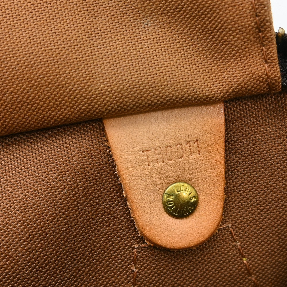 Louis Vuitton Speedy Handbag Monogram Canvas Brown Canvas Handbag ( )