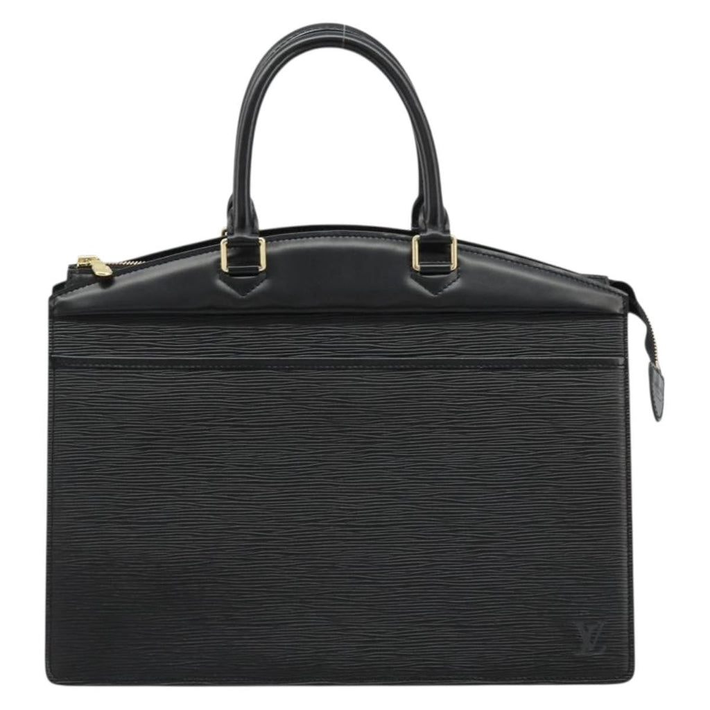 Louis Vuitton Riviera Handbag Epi Leather Black Leather Handbag ( )