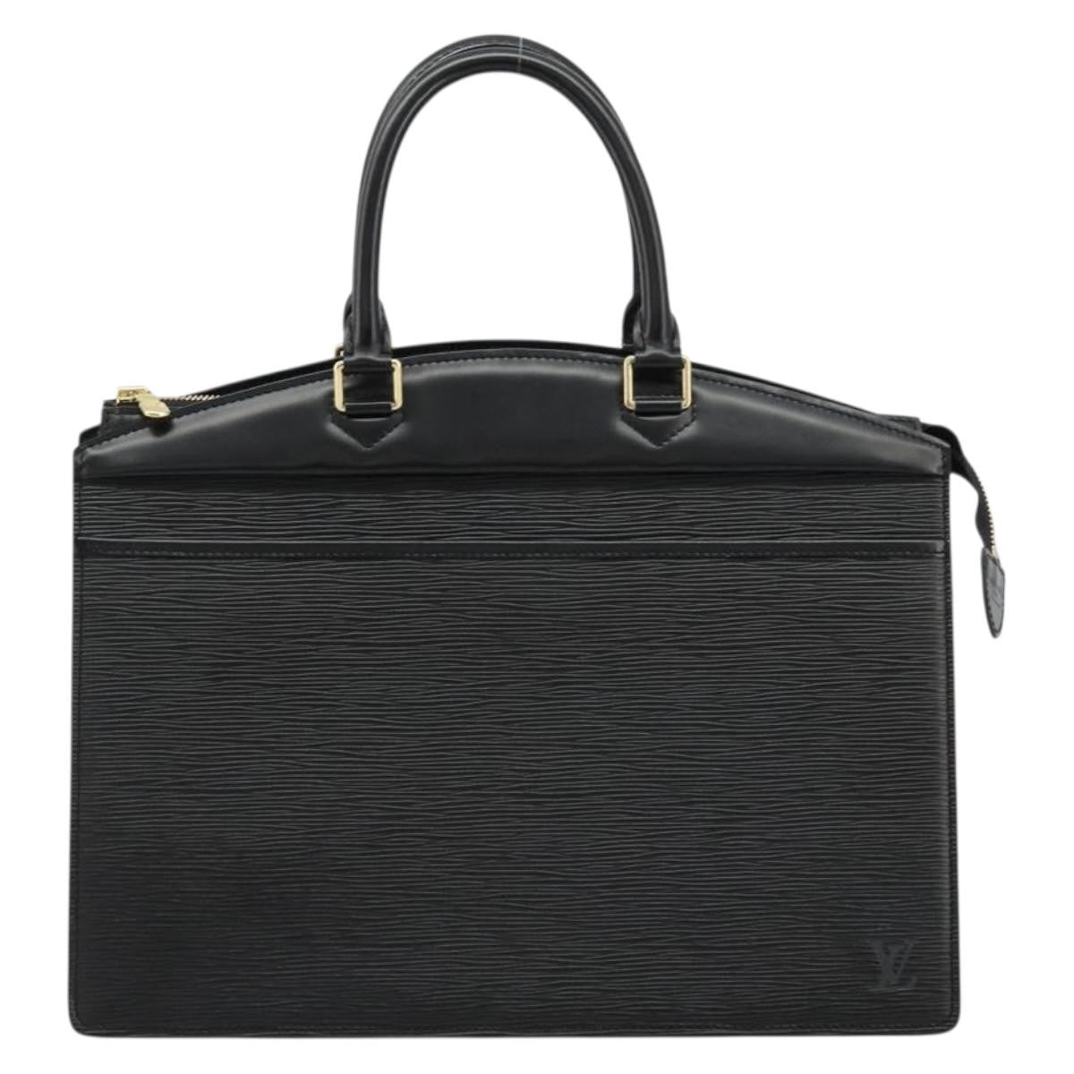 Louis Vuitton Riviera Handbag Epi Leather Black Leather Handbag ( )