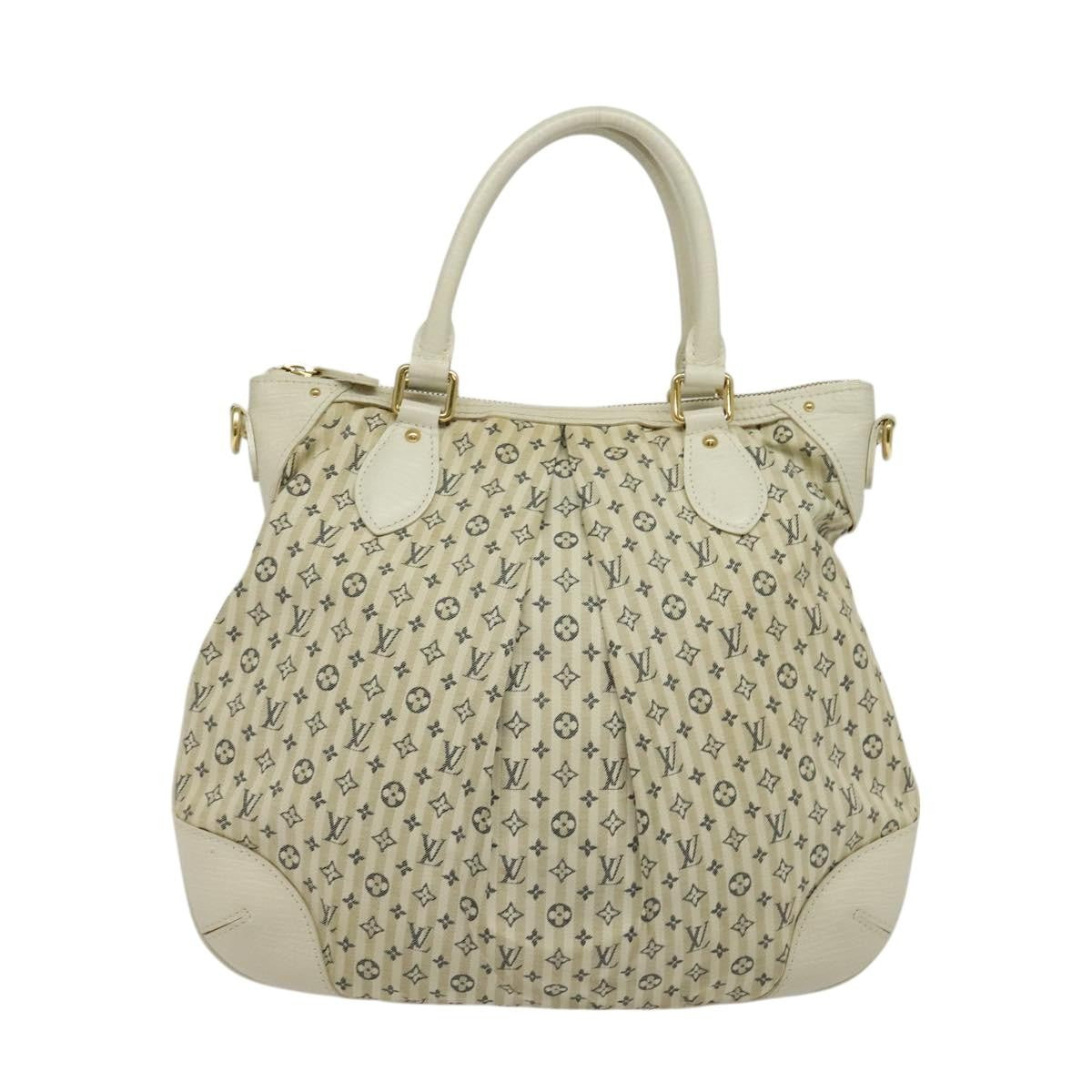 Louis Vuitton Marina Handbag Mini Lin Croisette Beige Canvas Handbag (Authentic  )