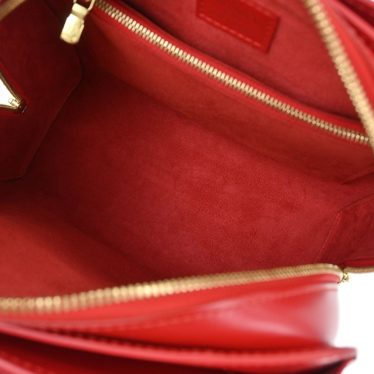 Louis Vuitton Pont Neuf Handbag Epi Leather Red Leather Handbag (Authentic  )