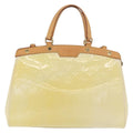 Louis Vuitton Brea Handbag Monogram Vernis Beige Patent_Leather Handbag (Authentic  )