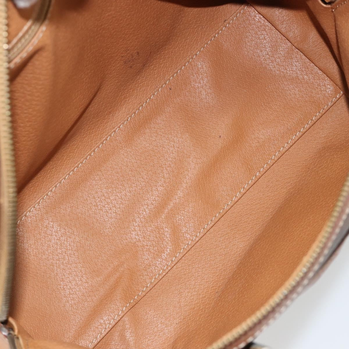 Celine Vintage Triomphe Handbag Canvas Brown Canvas Handbag ( )