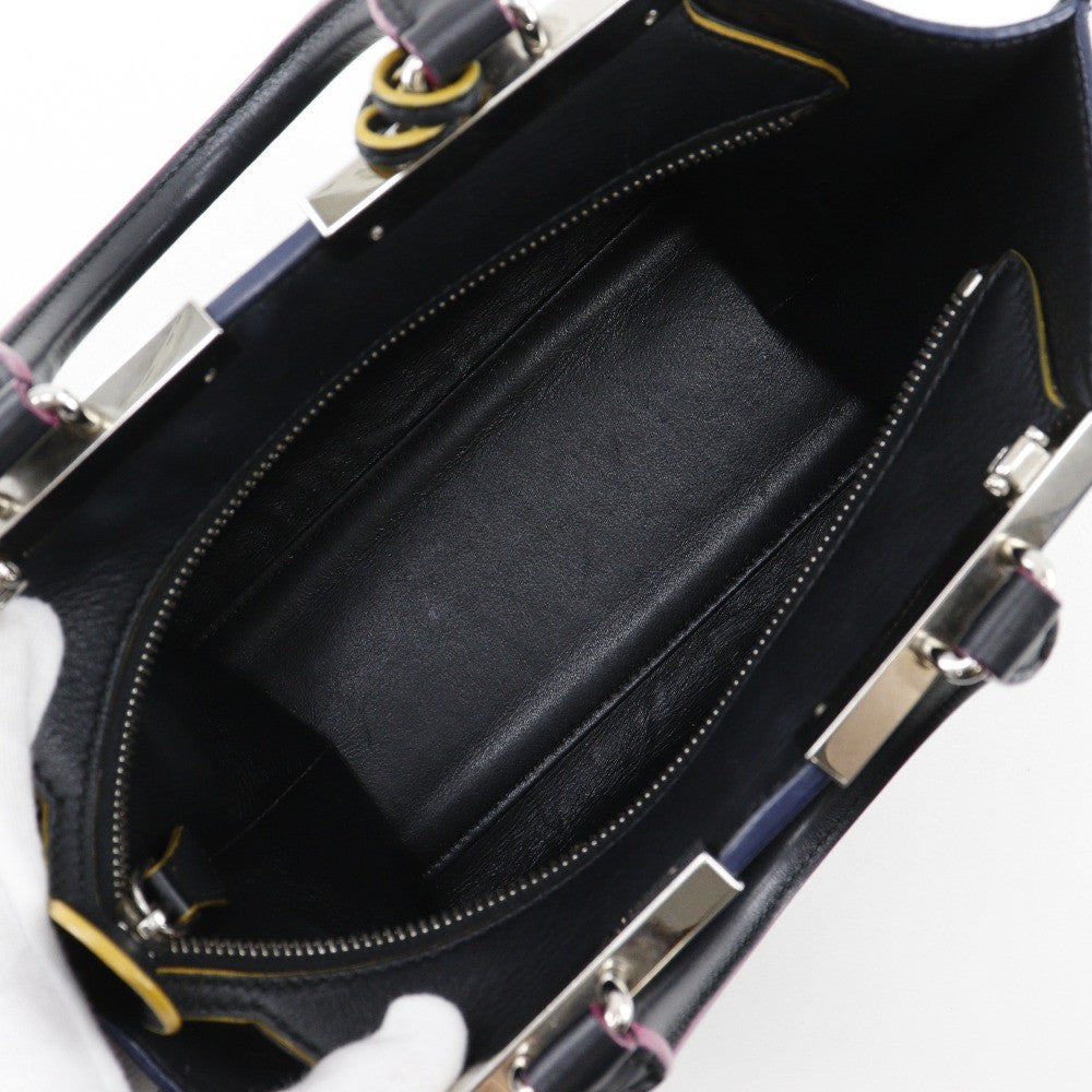 Fendi Petite 3Jours Bag Leather Black Leather Handbag (Authentic  )