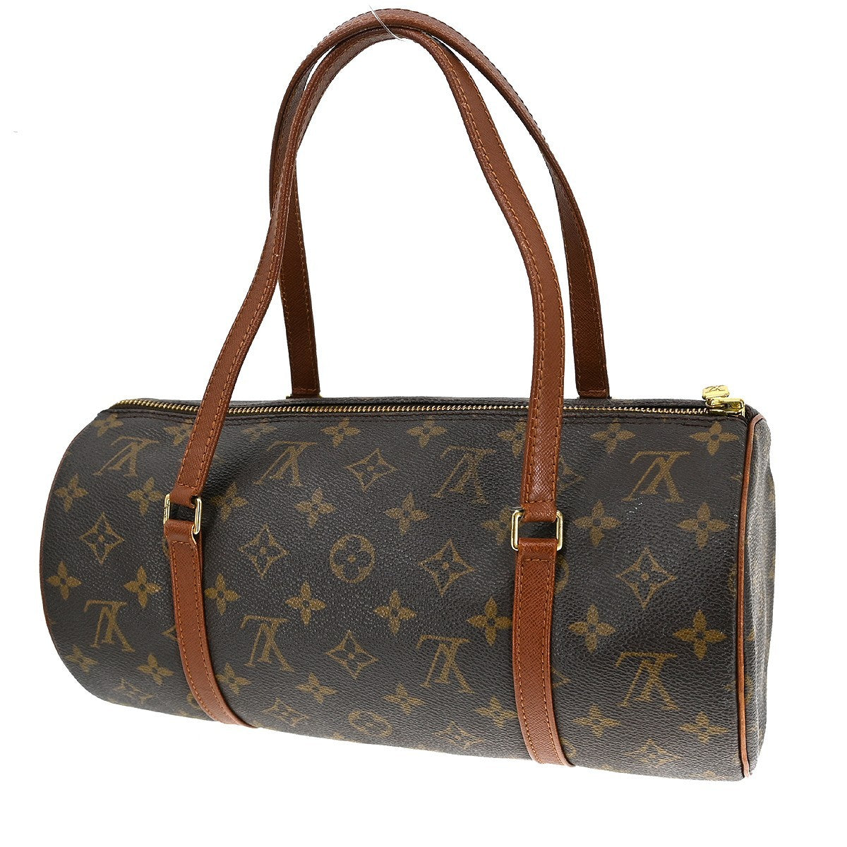 Louis Vuitton Papillon Handbag Monogram Canvas Brown Canvas Handbag ( )