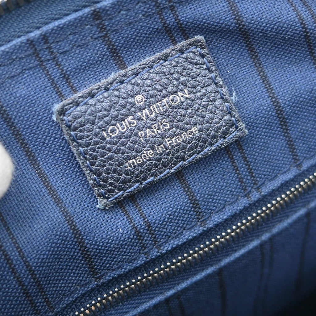 Louis Vuitton Speedy Bandouliere Nm Bag Pins Monogram Empreinte Leather Blue Leather Handbag ( )