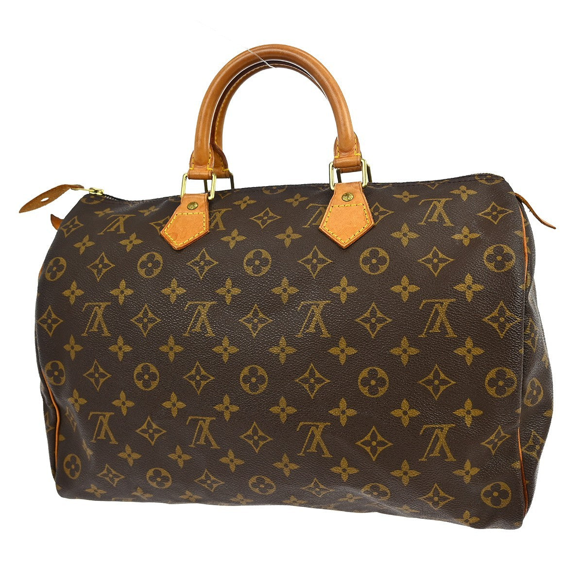 Louis Vuitton Speedy Handbag Monogram Canvas Brown Canvas Handbag ( )