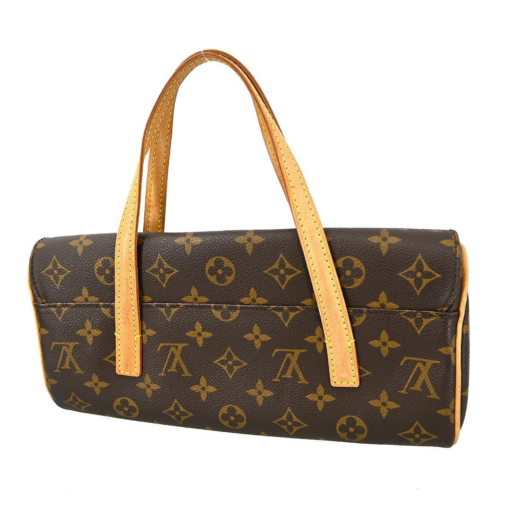 Louis Vuitton Sonatine Handbag Monogram Canvas Brown Canvas Handbag (Authentic  )
