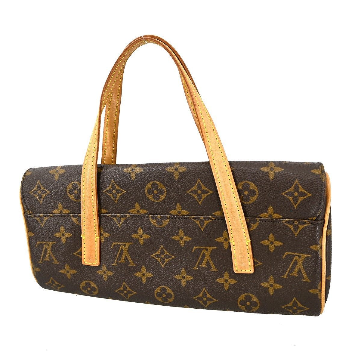 Louis Vuitton Sonatine Handbag Monogram Canvas Brown Canvas Handbag (Authentic  )