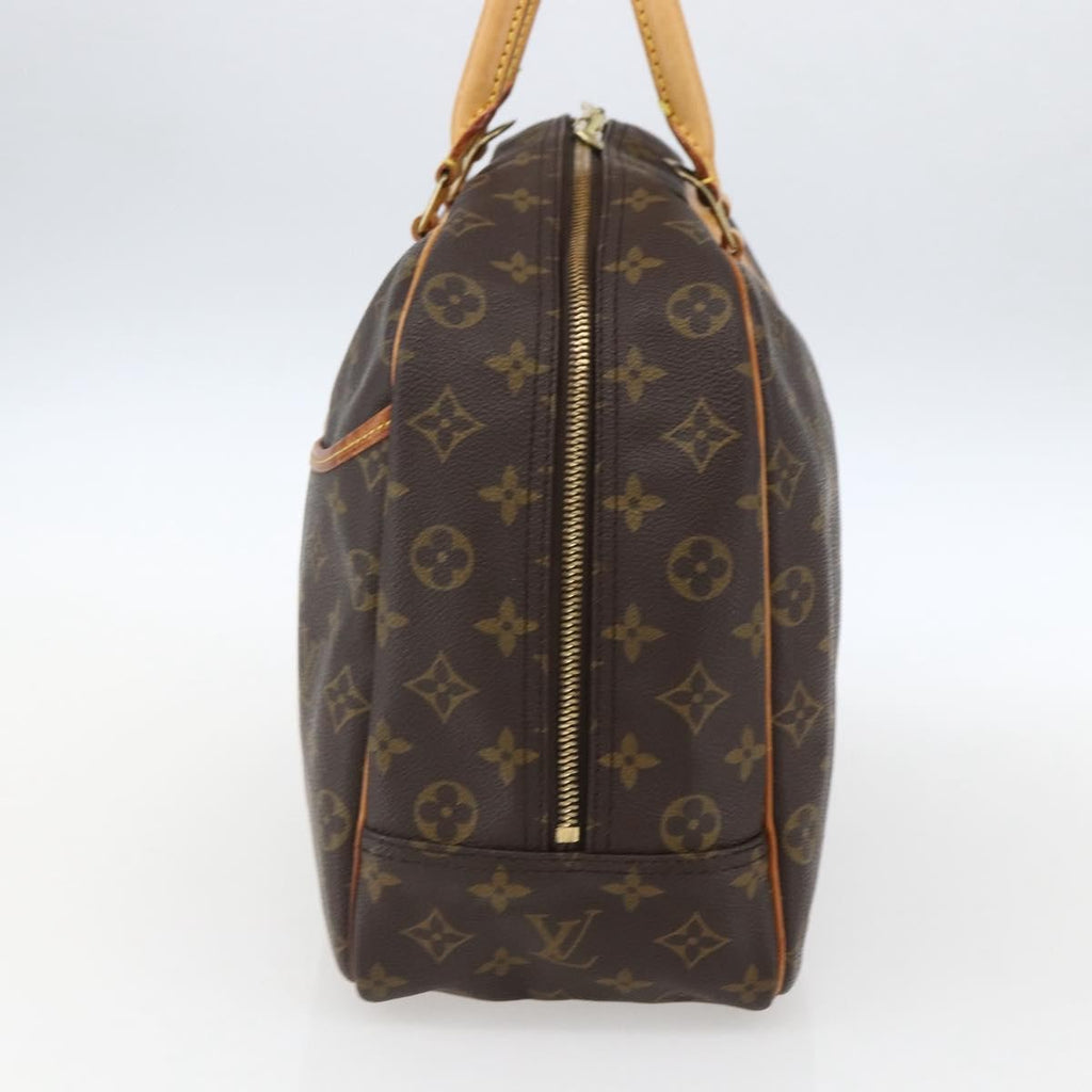 Louis Vuitton Deauville Handbag Monogram Canvas Brown Canvas Handbag (Authentic  )