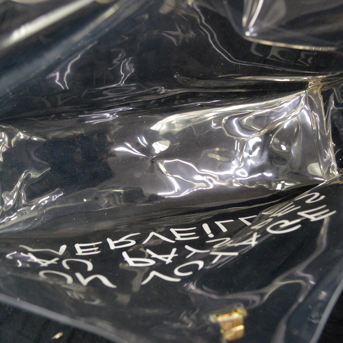 Hermes Kelly Souvenir Bag Vinyl Clear Plastic Handbag (Authentic  )