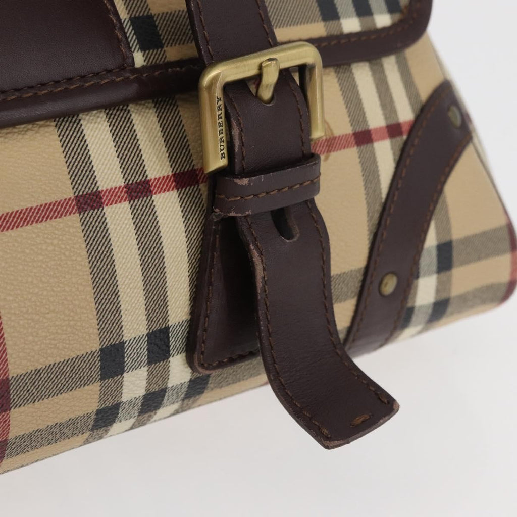 Burberry Nova Check Handbag Pvc Beige Pvc Handbag ( )
