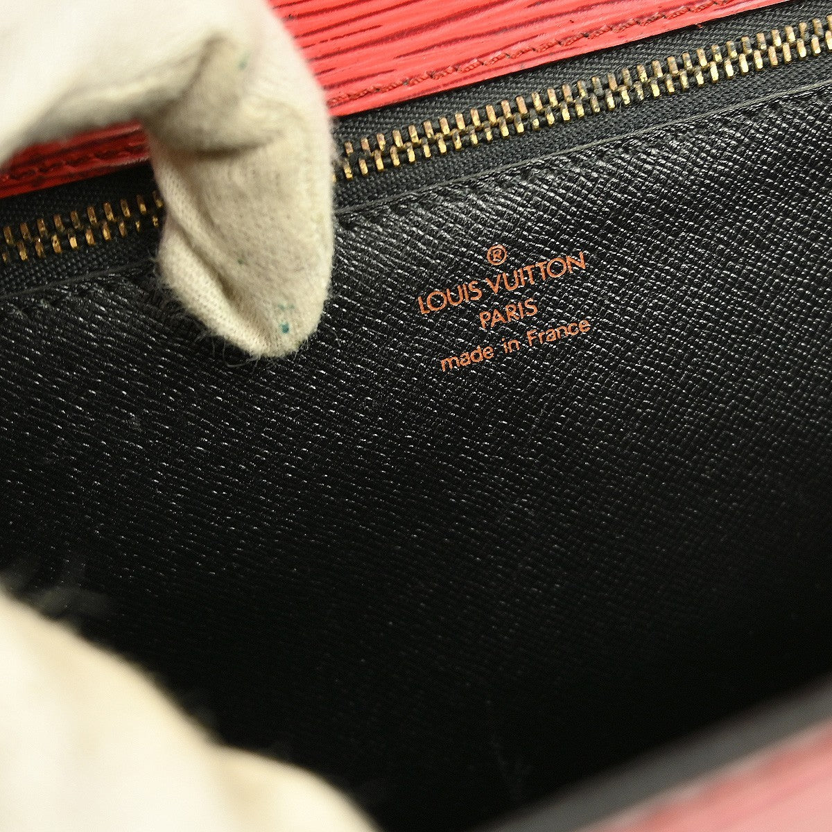 Louis Vuitton Monceau Handbag Epi Leather Red Leather Handbag ( )