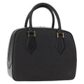 Louis Vuitton Sablons Handbag Epi Leather Black Leather Handbag (Authentic  )