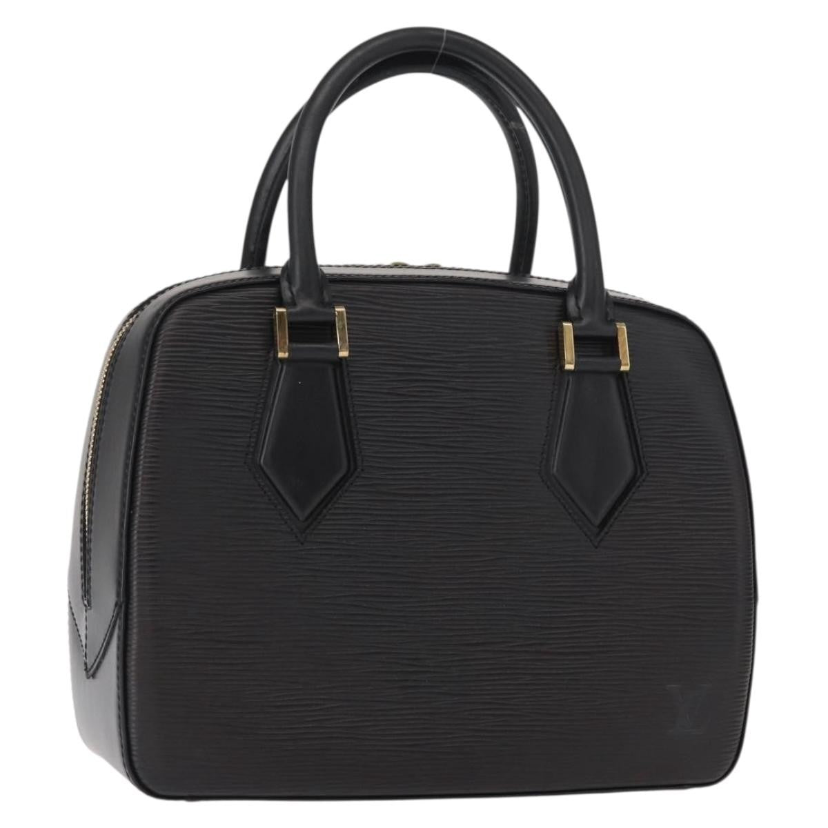 Louis Vuitton Sablons Handbag Epi Leather Black Leather Handbag (Authentic  )
