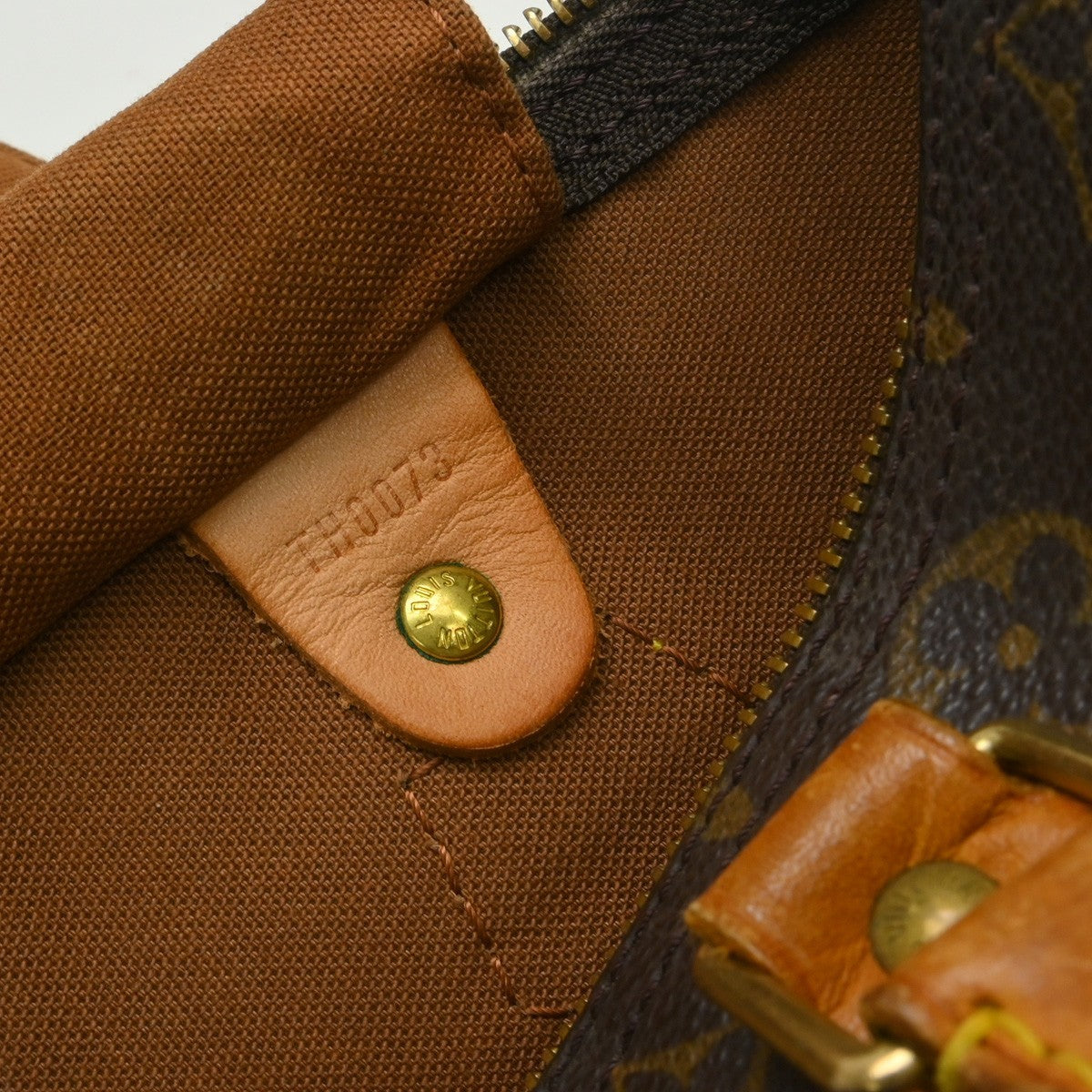 Louis Vuitton Speedy Handbag Monogram Canvas Brown Canvas Handbag ( )