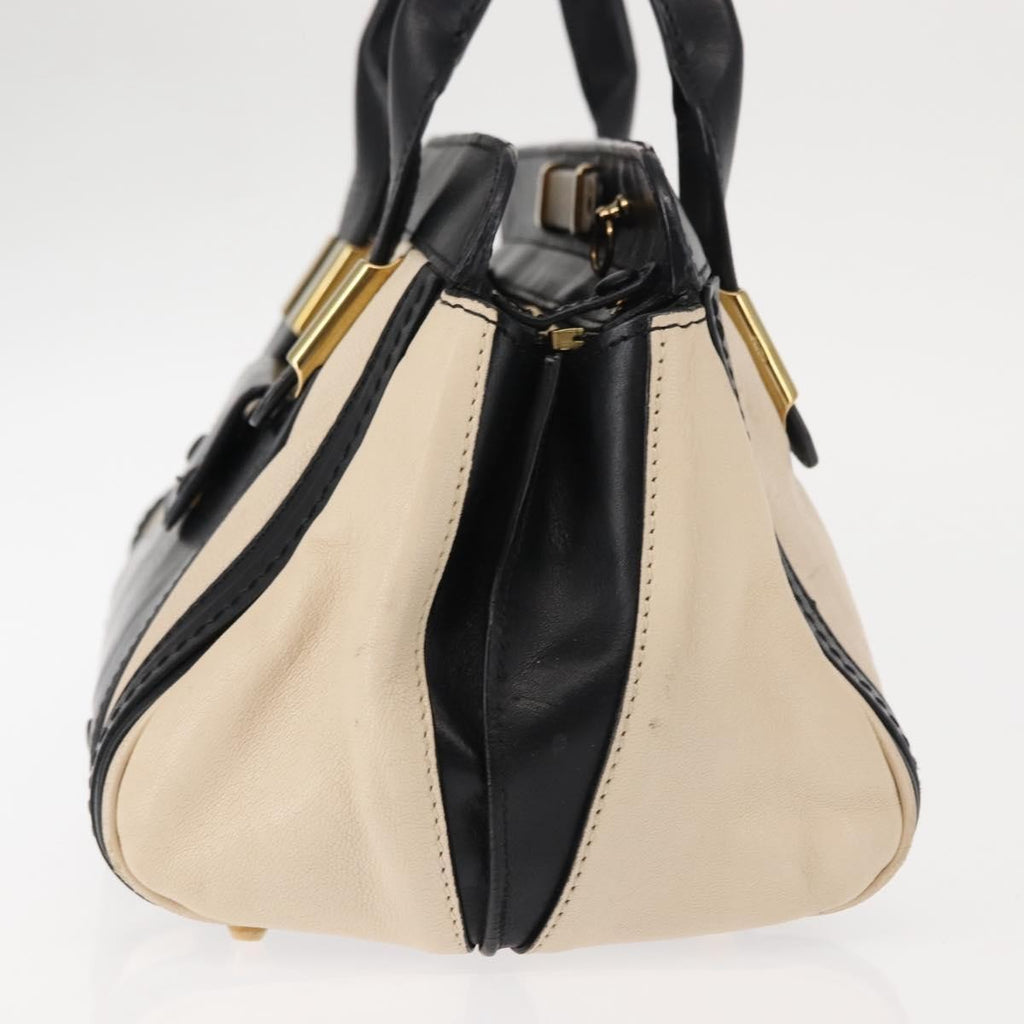 Chloe Alice Satchel Leather White Leather Handbag (Authentic  )