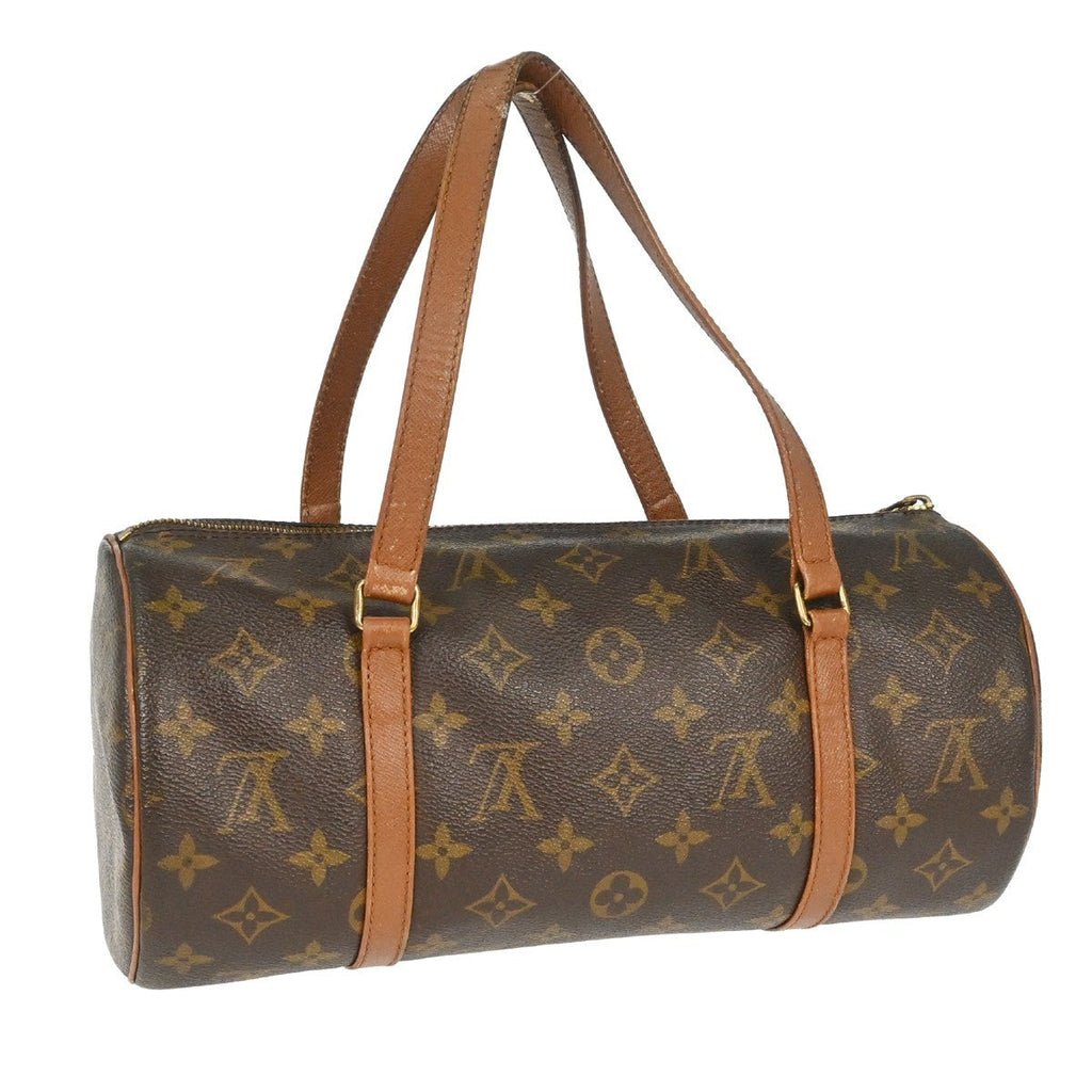 Louis Vuitton Papillon Handbag Monogram Canvas Brown Canvas Handbag ( )