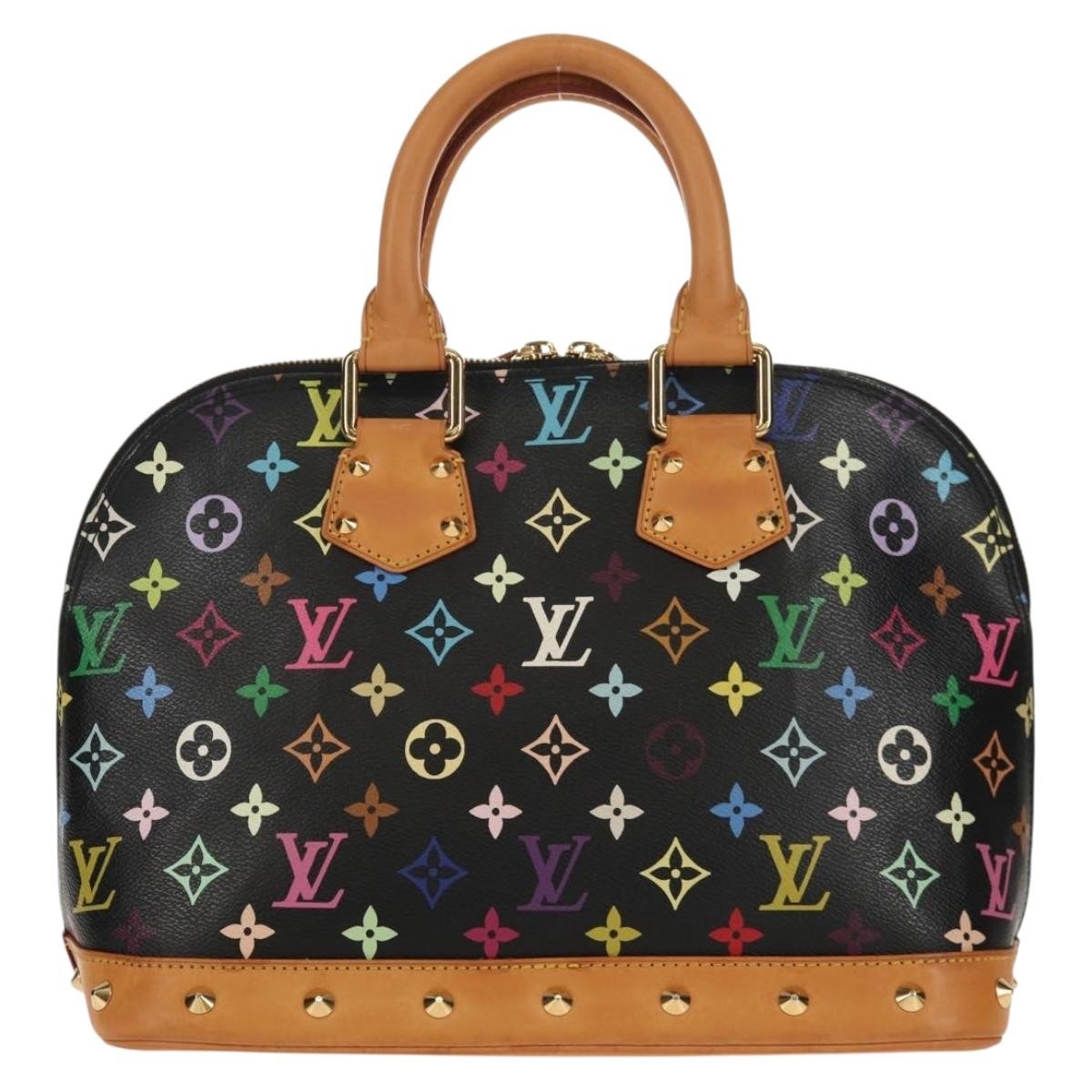Louis Vuitton Alma Handbag Monogram Multicolor Multicolour Canvas Handbag (Authentic  )