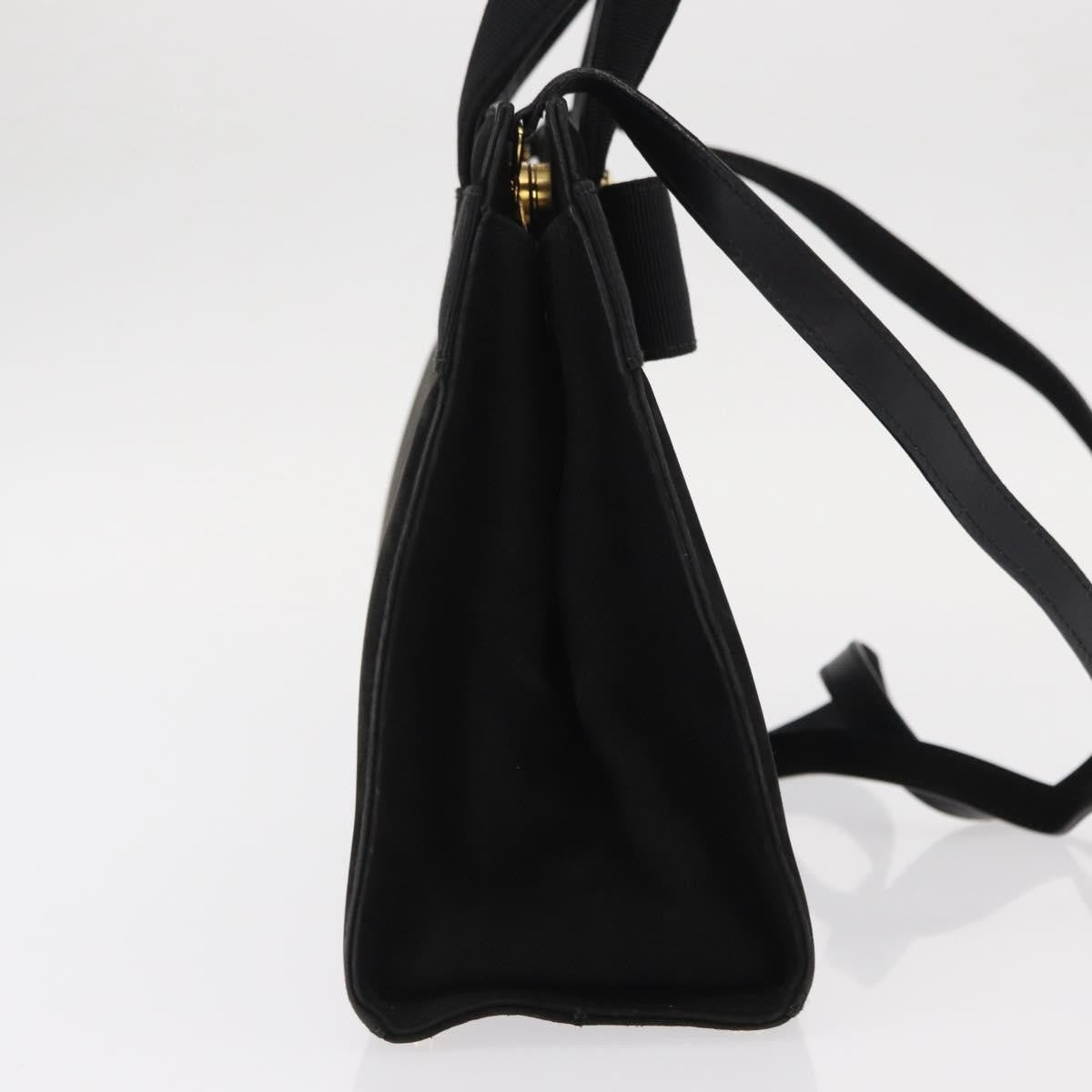 Salvatore Ferragamo Convertible Vara Bow Tote Suede Black Suede Handbag (Authentic  )