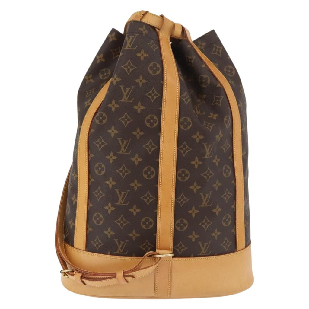 Louis Vuitton Randonnee Backpack Monogram Canvas Brown Canvas Backpack Bag ( )