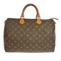 Louis Vuitton Speedy Handbag Monogram Canvas Brown Canvas Handbag ( )
