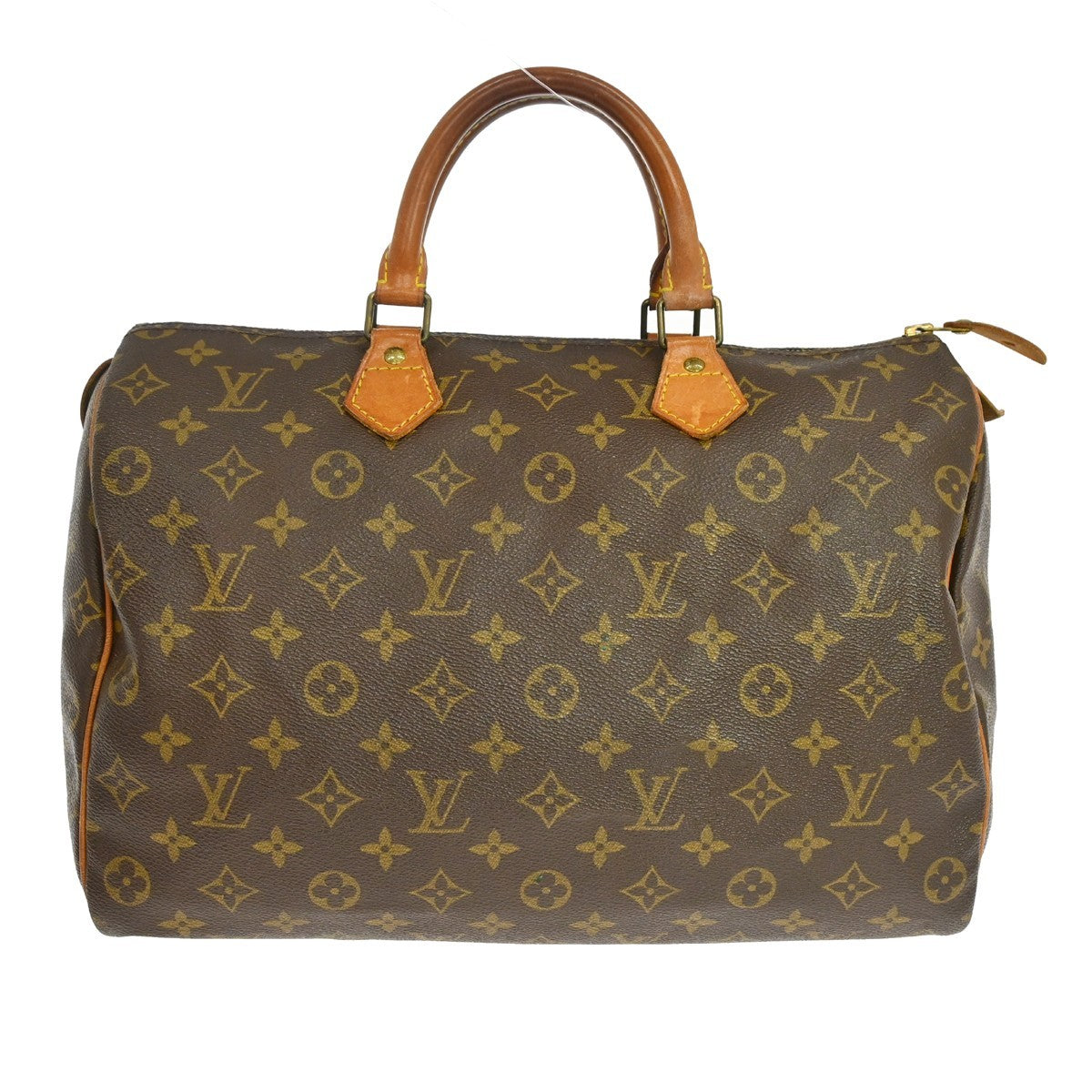 Louis Vuitton Speedy Handbag Monogram Canvas Brown Canvas Handbag ( )