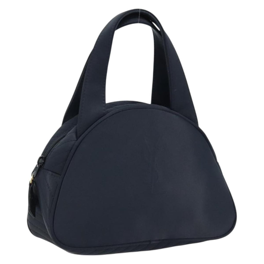 Saint Laurent Vintage Handbag Nylon Black Nylon Handbag (Authentic  )