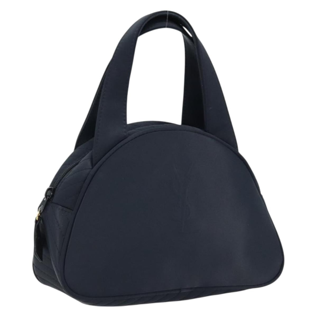 Saint Laurent Vintage Handbag Nylon Black Nylon Handbag (Authentic  )