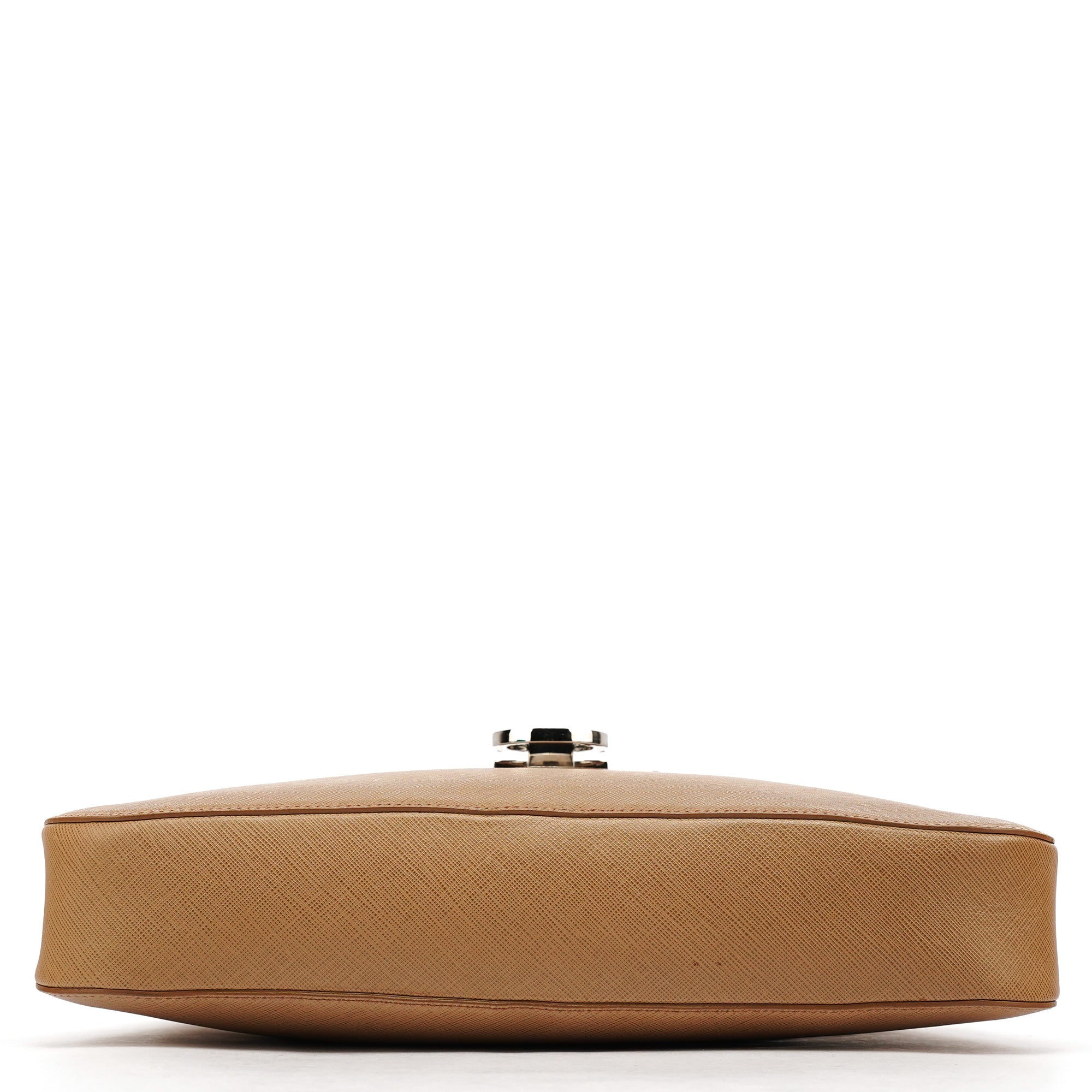 Beige Leather Shoulder Bag