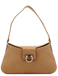 Beige Leather Shoulder Bag