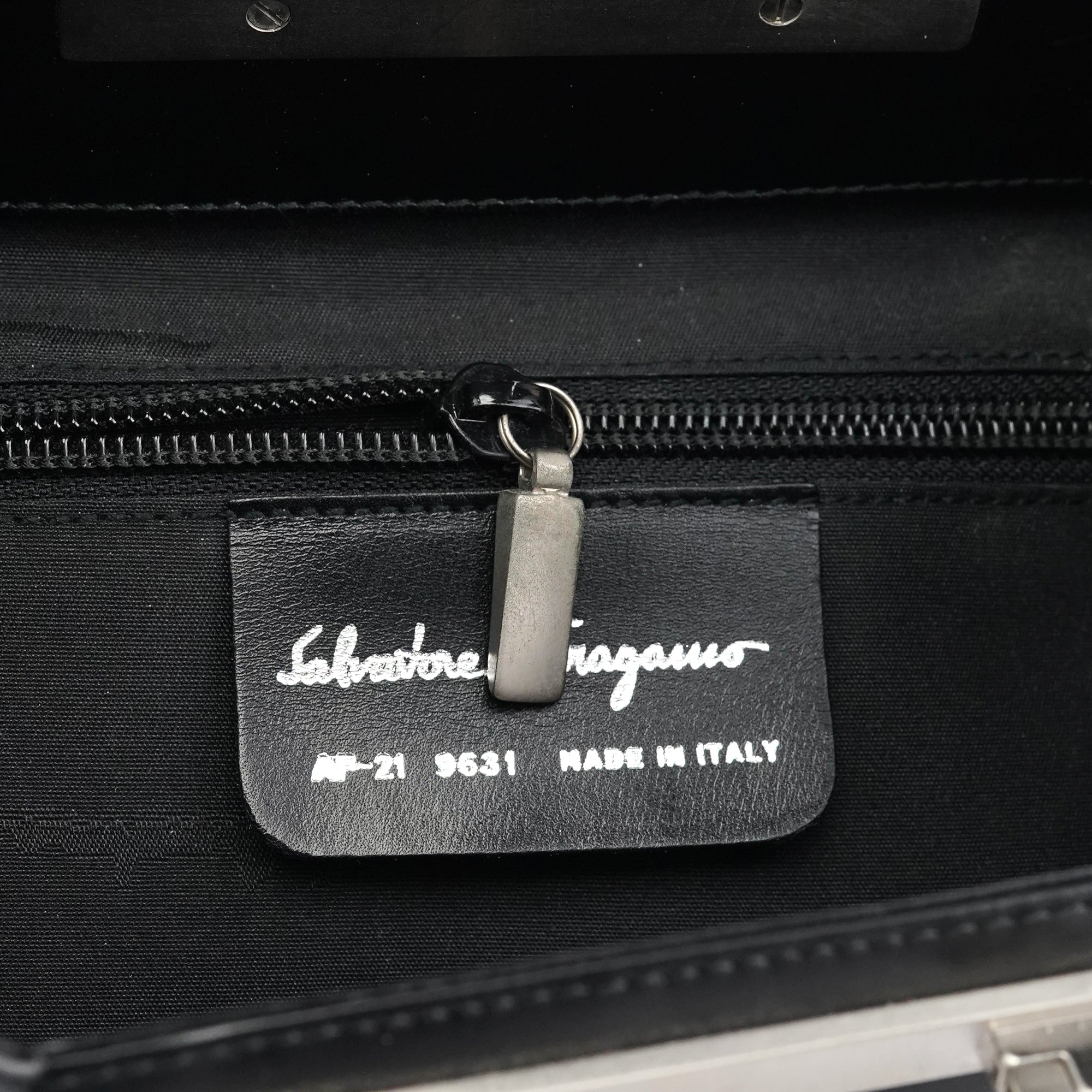 Black Geometric Leather Shoulder Bag