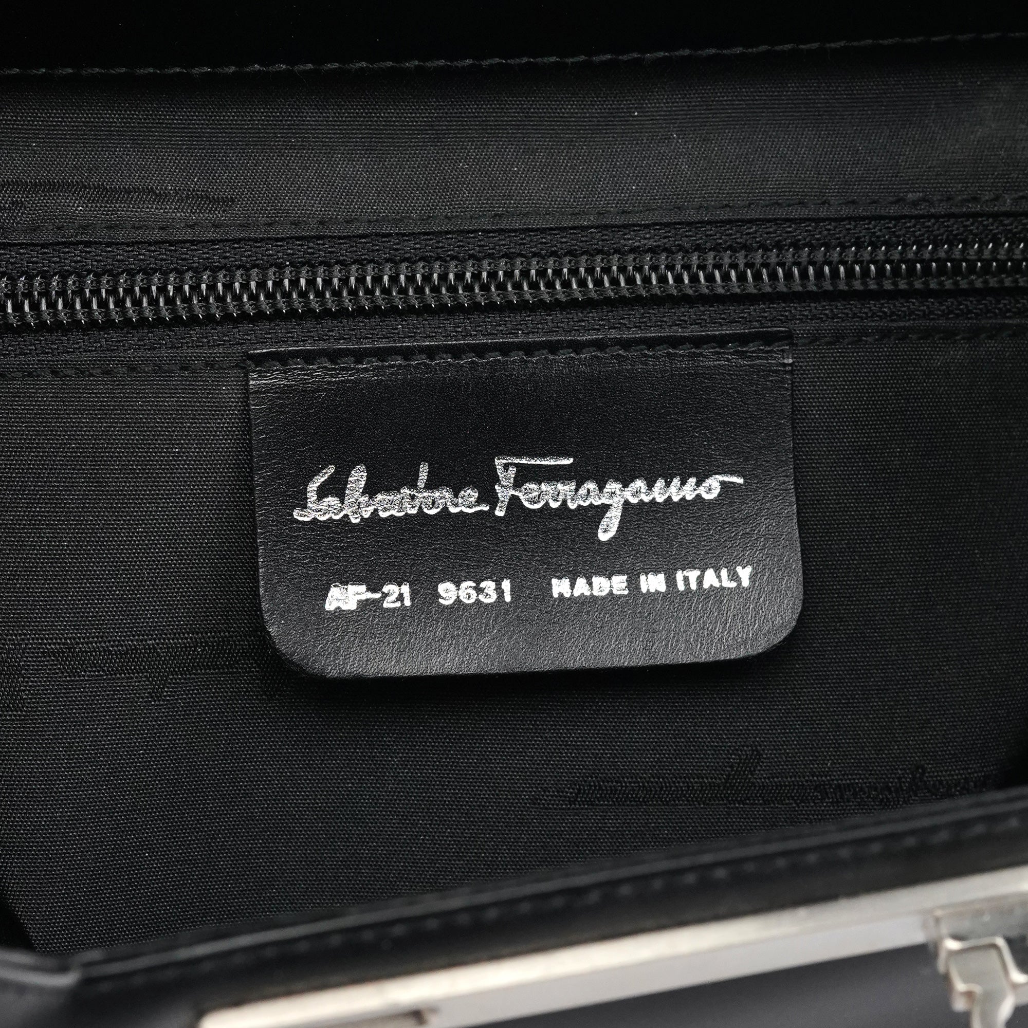 Black Geometric Leather Shoulder Bag
