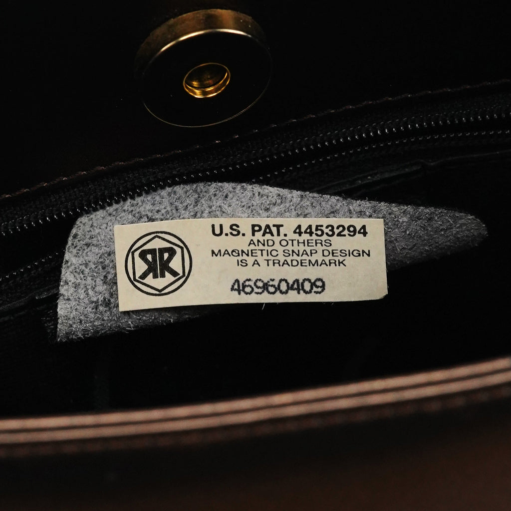 Metallic Bronze Leather Shoulder Bag
