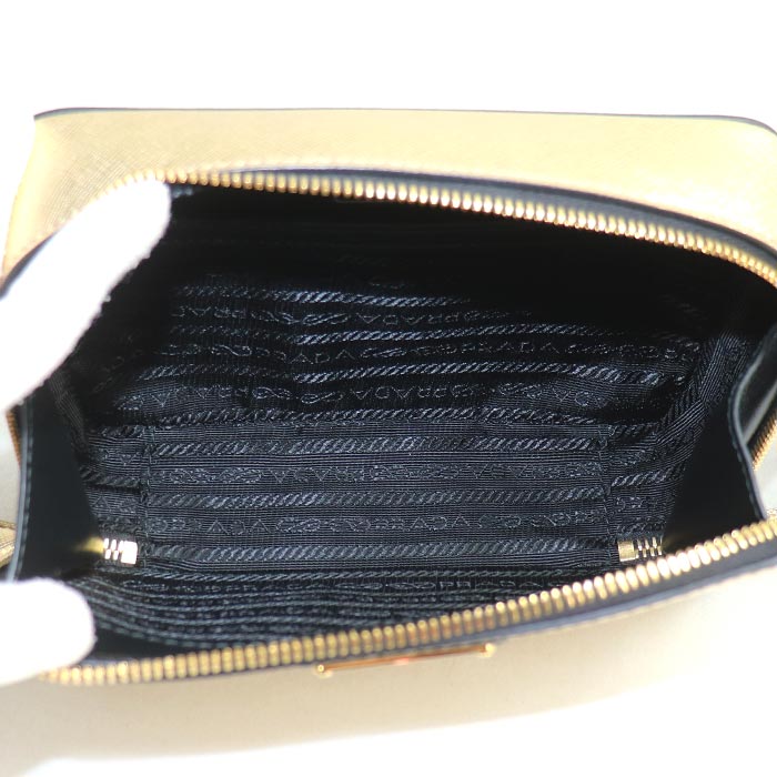 Prada Brick Saffiano Leather Shoulder Bag