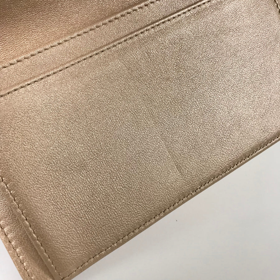 CHANEL Camellia Long wallet bifold