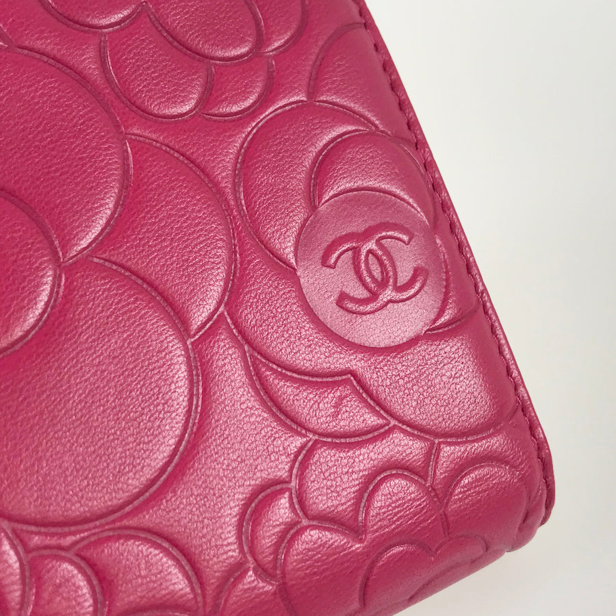 CHANEL Camellia Long wallet bifold