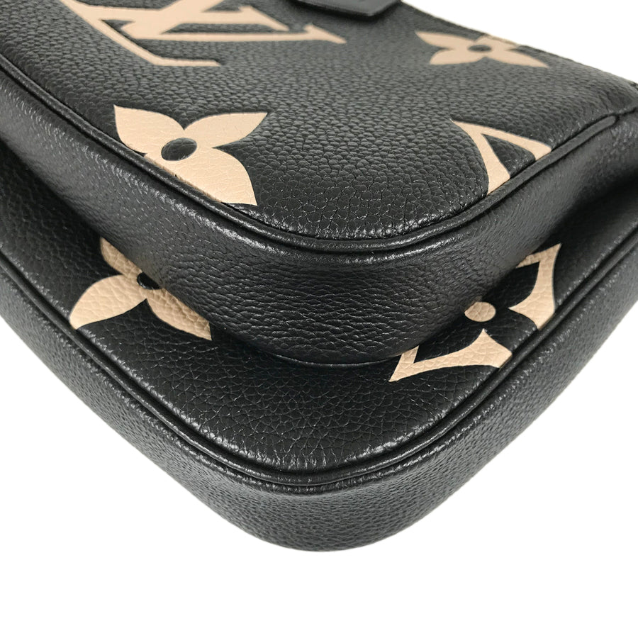 LOUIS VUITTON Monogram Empreinte Bicolor Multi Pochette Accessoires M45777 Shoulder bag