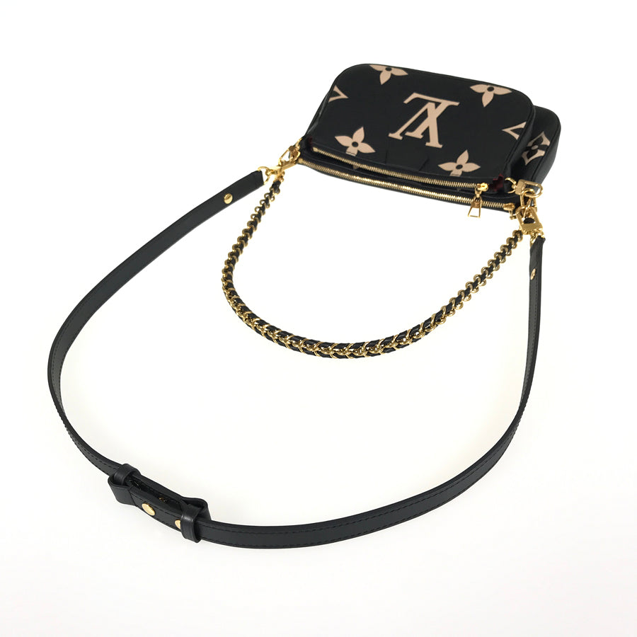 LOUIS VUITTON Monogram Empreinte Bicolor Multi Pochette Accessoires M45777 Shoulder bag
