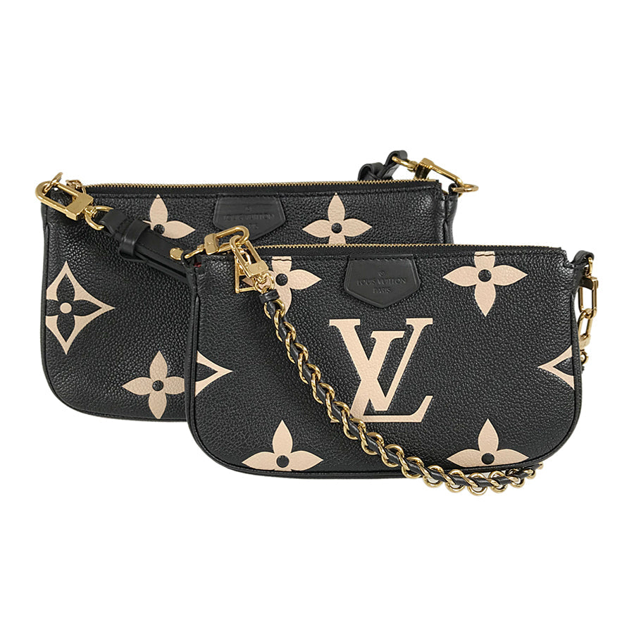 LOUIS VUITTON Monogram Empreinte Bicolor Multi Pochette Accessoires M45777 Shoulder bag
