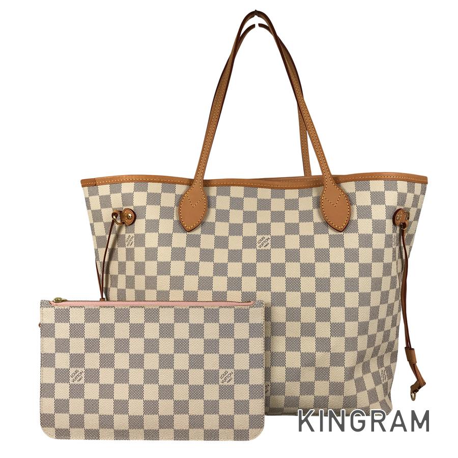 LOUIS VUITTON Damier Azur Neverfull MM N41605 Tote bag