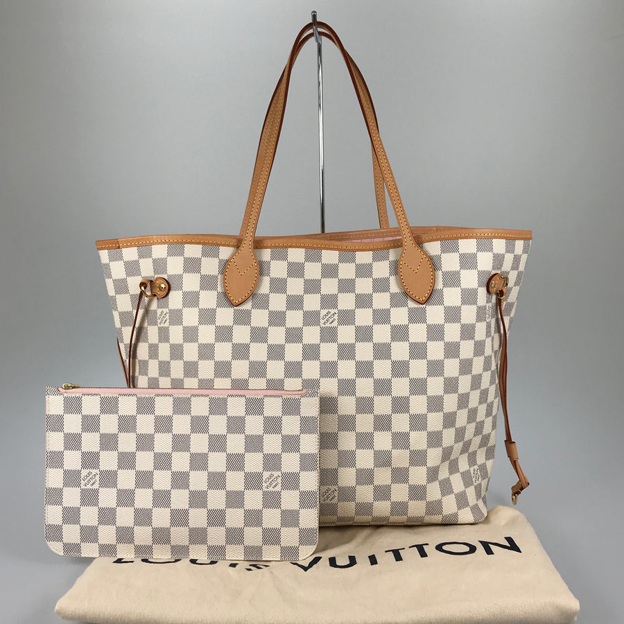 LOUIS VUITTON Damier Azur Neverfull MM N41605 Tote bag