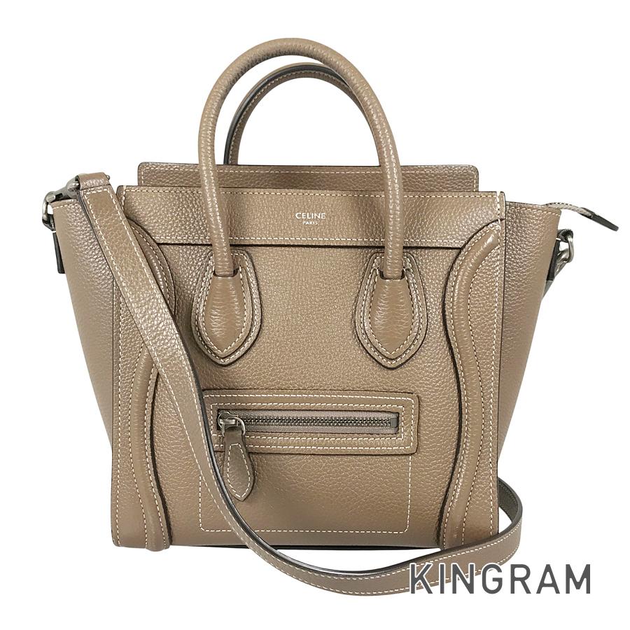 CELINE Luggage Nano Shopper Hand bag